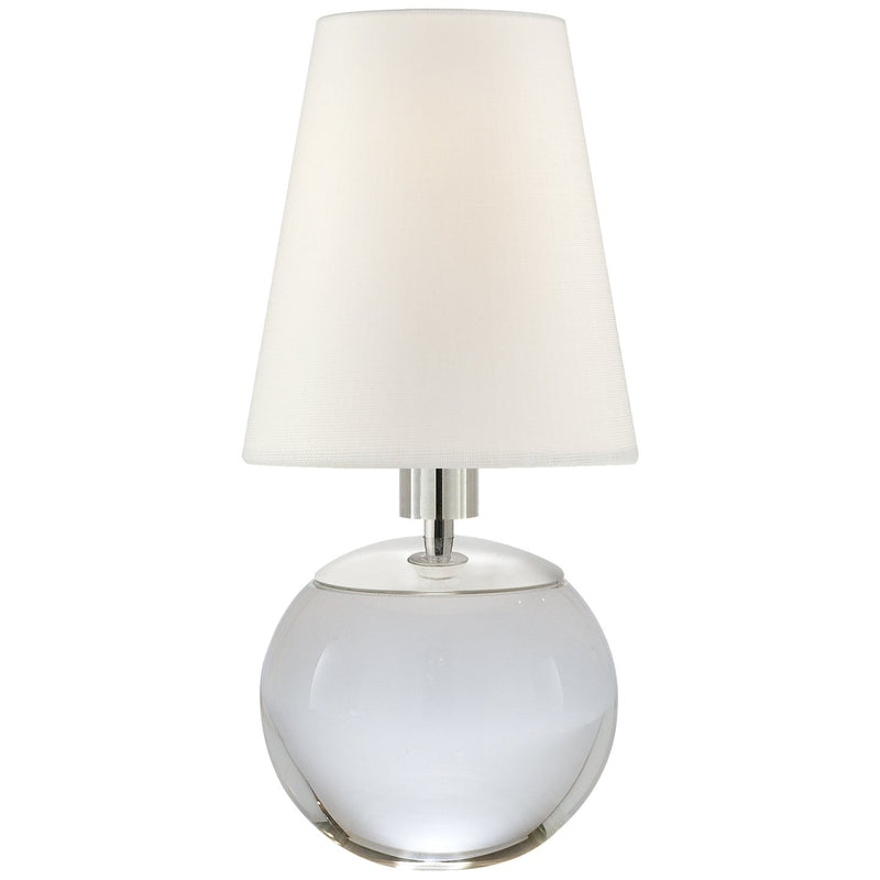 Tiny Terri Round Accent Table Lamp in Crystal