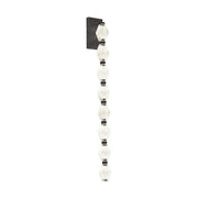 Collier 28 Wall Sconce in Dark Bronze Integrated with Clear Textured Glass