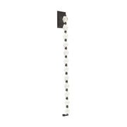 Collier 40 Wall Sconce in Dark Bronze Integrated with Clear Textured Glass