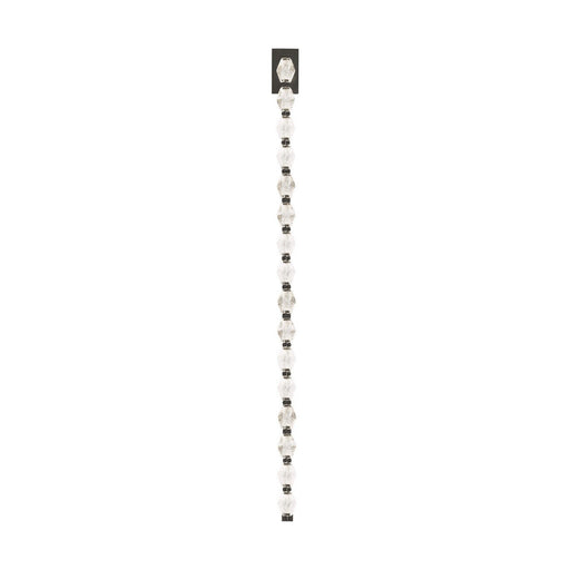 Collier 53 Wall Sconce in Dark Bronze Integrated with Clear Textured Glass
