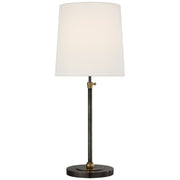 Bryant Large Table Lamp in Bronze and Hand-Rubbed Antique Brass