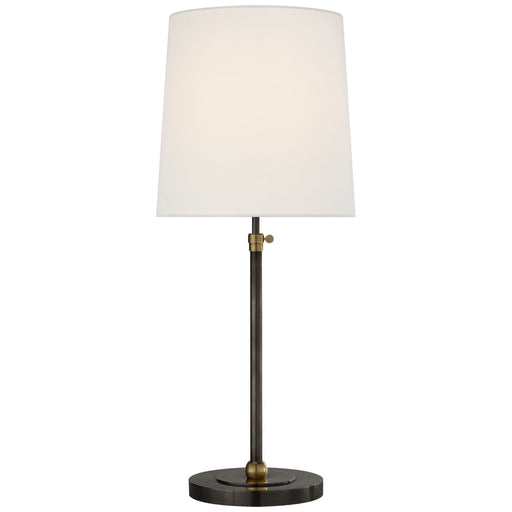 Bryant Large Table Lamp in Bronze and Hand-Rubbed Antique Brass