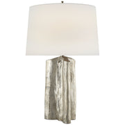 Sierra Buffet Table Lamp in Burnished Silver Leaf