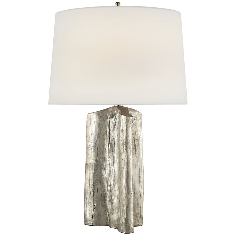 Sierra Buffet Table Lamp in Burnished Silver Leaf
