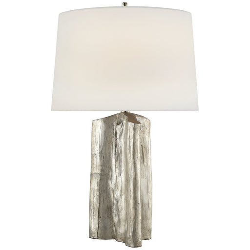 Sierra Buffet Table Lamp in Burnished Silver Leaf