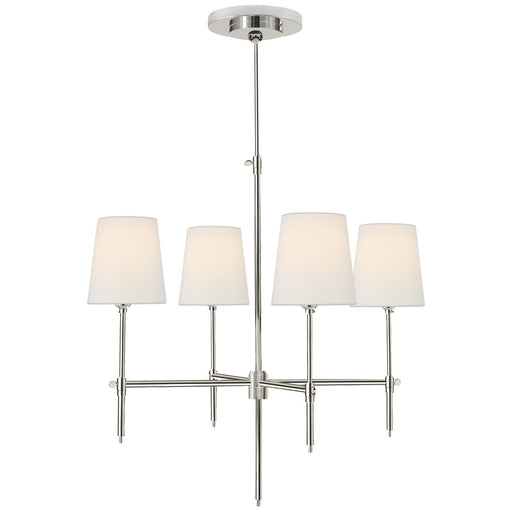 Bryant Small 4-Light Chandelier in Polished Nickel