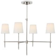 Bryant Large 4-Light Chandelier in Polished Nickel