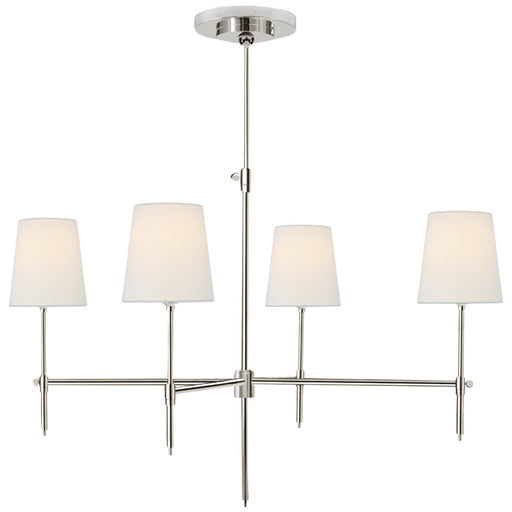 Bryant Large 4-Light Chandelier in Polished Nickel