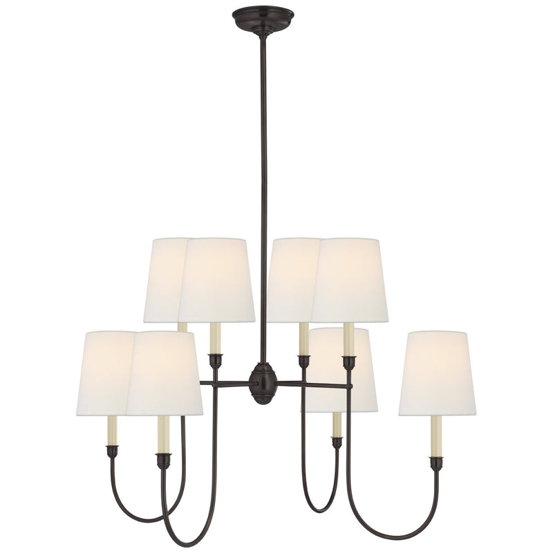 Vendome Large 8-Light Chandelier in Bronze