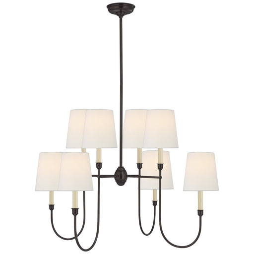 Vendome Large 8-Light Chandelier in Bronze