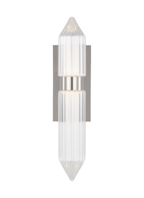 Langston Large Wall Sconce in Polished Nickel Integrated