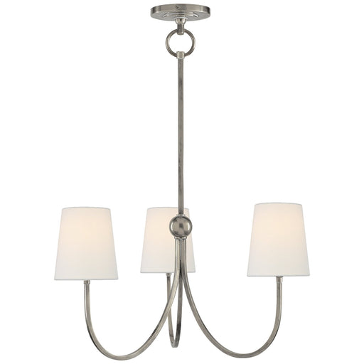 Reed Small 3-Light Chandelier in Antique Nickel