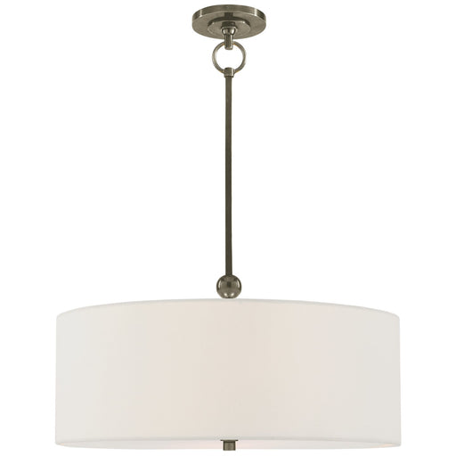 Reed 22" 2-Light Drum Pendant in Antique Nickel