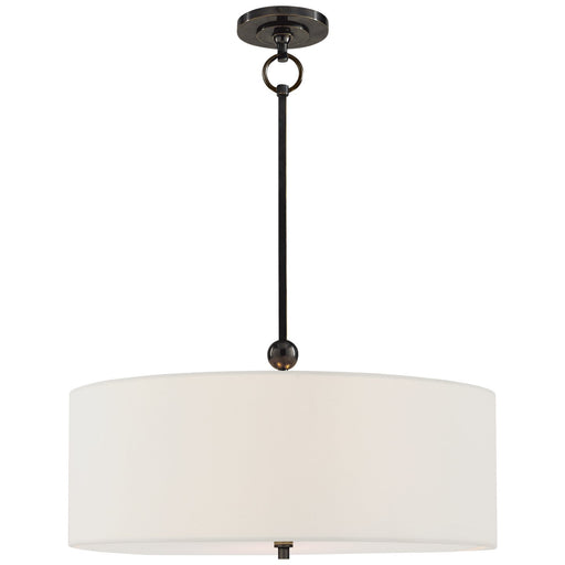 Reed 22" 2-Light Drum Pendant in Bronze
