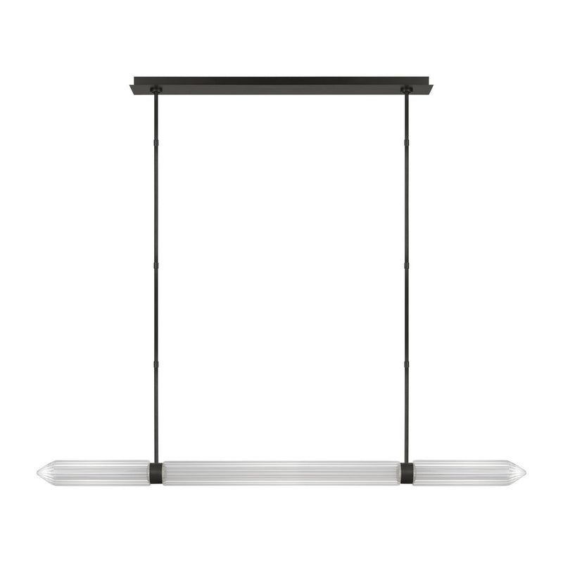 Langston LED Linear Pendant in Plated Dark Bronze