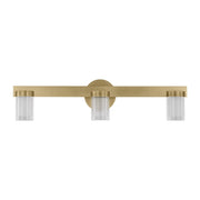 Esfera Medium 3-Light Bath Vanity Light in Natural Brass