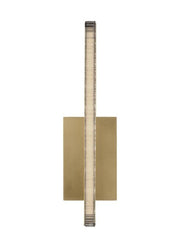 Serre Bath Sconce in Natural Brass