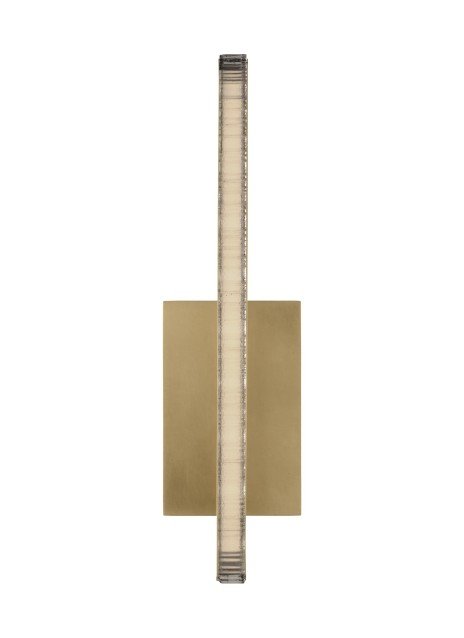 Serre Bath Sconce in Natural Brass