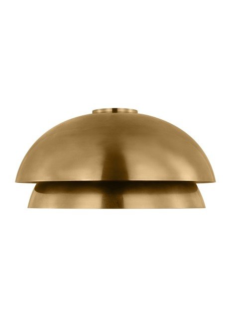 Shanti Large Flush Mount in Natural Brass