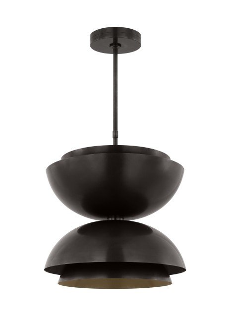 Shanti Large 2-Light Double Pendant in Dark Bronze