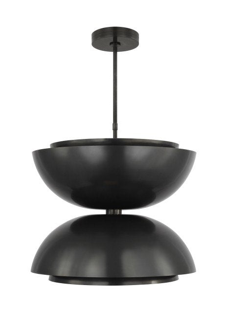 Shanti X-Large 2-Light Double Pendant in Dark Bronze