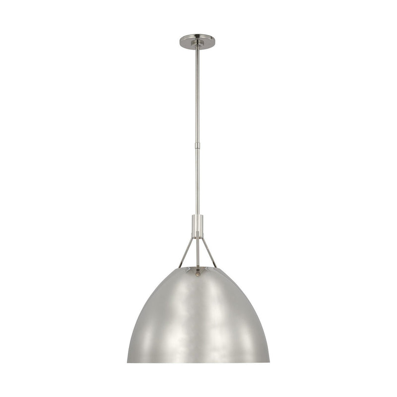 Sospeso Dome X-Large Pendant in Polished Nickel