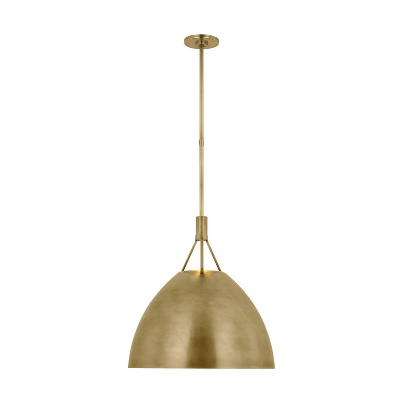 Sospeso Dome X-Large Pendant in Natural Brass