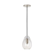 Alina Small Accent Pendant in Clear Polished Nickel