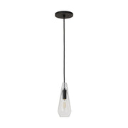 Lustra Small Accent Pendant in Clear Nightshade Black