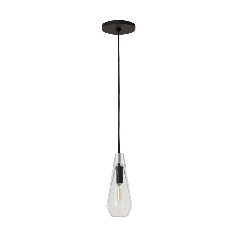 Lustra Small Accent Pendant in Clear Nightshade Black