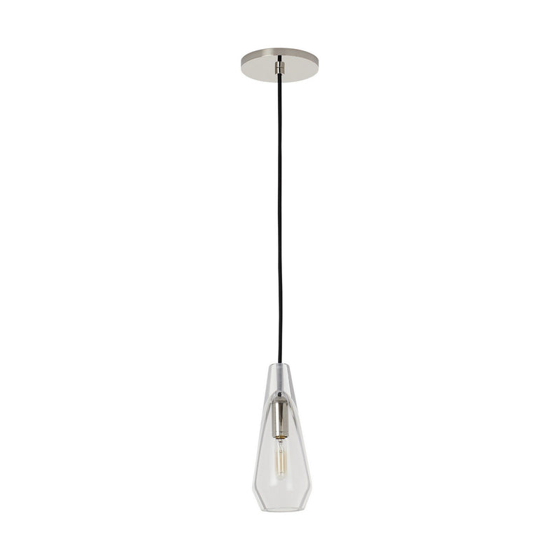 Lustra Small Accent Pendant in Clear Polished Nickel