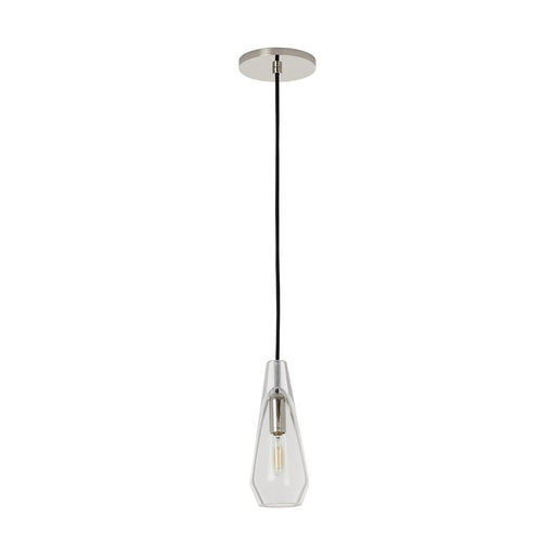 Lustra Small Accent Pendant in Clear Polished Nickel