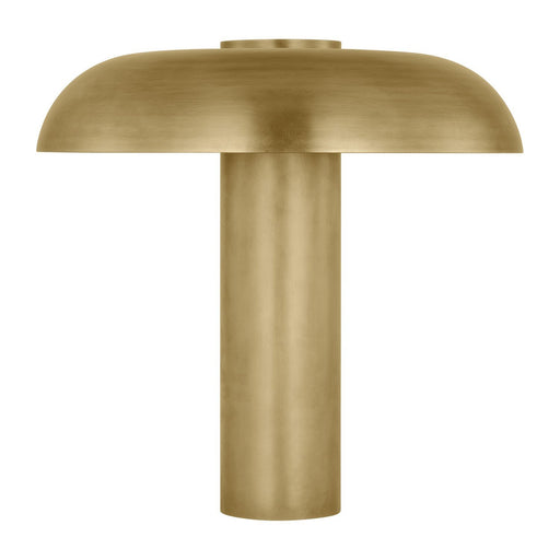 Louver Medium Table Lamp in Natural Brass