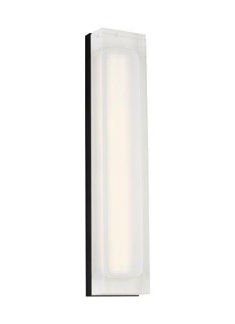 Milley 20 Wall Sconce in Nightshade Black