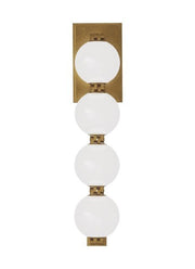 Perle 15 Wall Sconce in Natural Brass