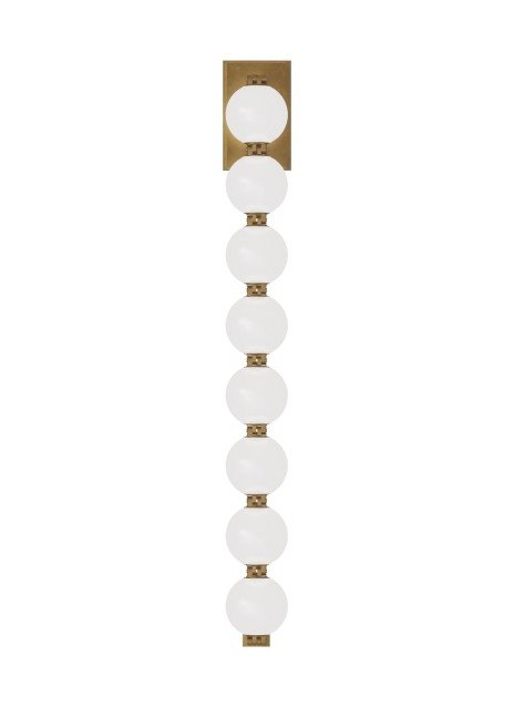 Perle 28 Wall Sconce in Natural Brass