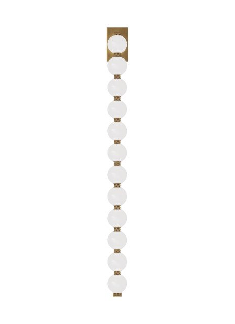 Perle 40 Wall Sconce in Natural Brass
