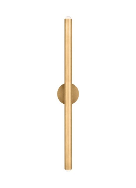 Ebell X-Large 2-Light Wall Sconce in Natural Brass