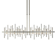 Cityscape Large LED Pendant in Dark Smoke with Vintage Platinum Accent - 139726-LED-STND-07-82 by Hubbardton Forge
