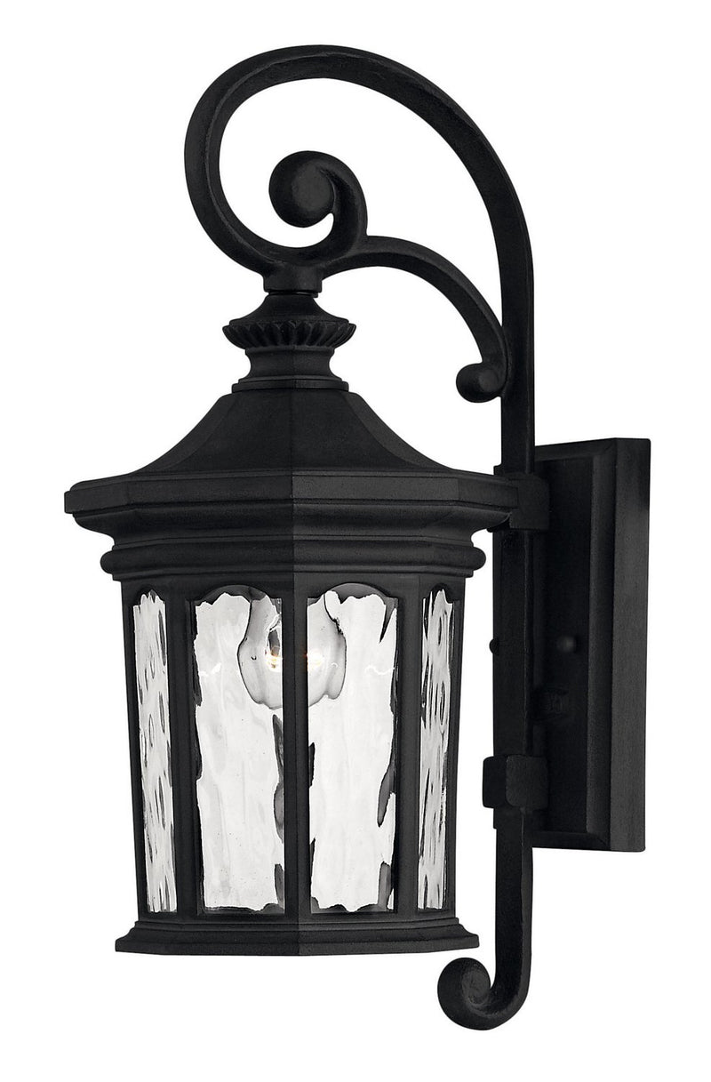 Raley Medium Outdoor Wall Lantern in Museum Black