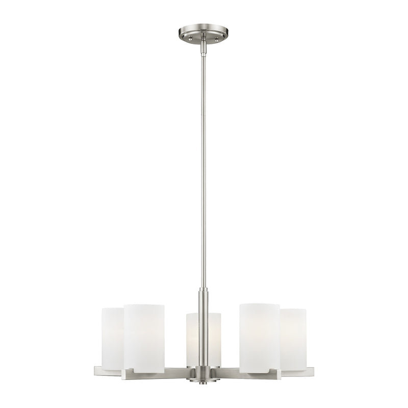 Astoria 5-Light Chandelier in Brushed Nickel