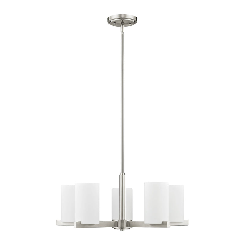 Astoria 5-Light Chandelier in Brushed Nickel