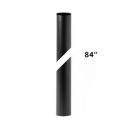 7' Round Outdoor Post in Coastal Black - 390272-80 by Hubbardton Forge