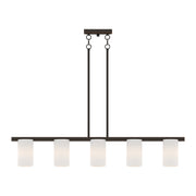 Astoria 5-Light Linear Chandelier in Olde Bronze