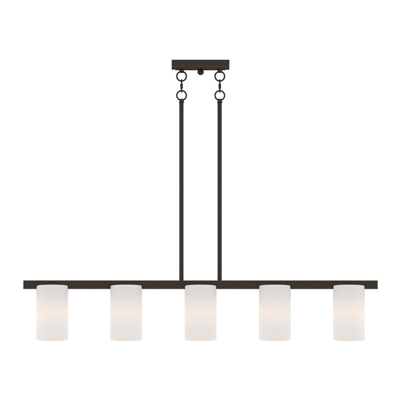 Astoria 5-Light Linear Chandelier in Olde Bronze