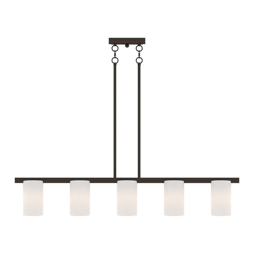 Astoria 5-Light Linear Chandelier in Olde Bronze