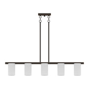 Astoria 5-Light Linear Chandelier in Olde Bronze