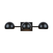Hadley 3-Light Bath Vanity Light in Matte Black