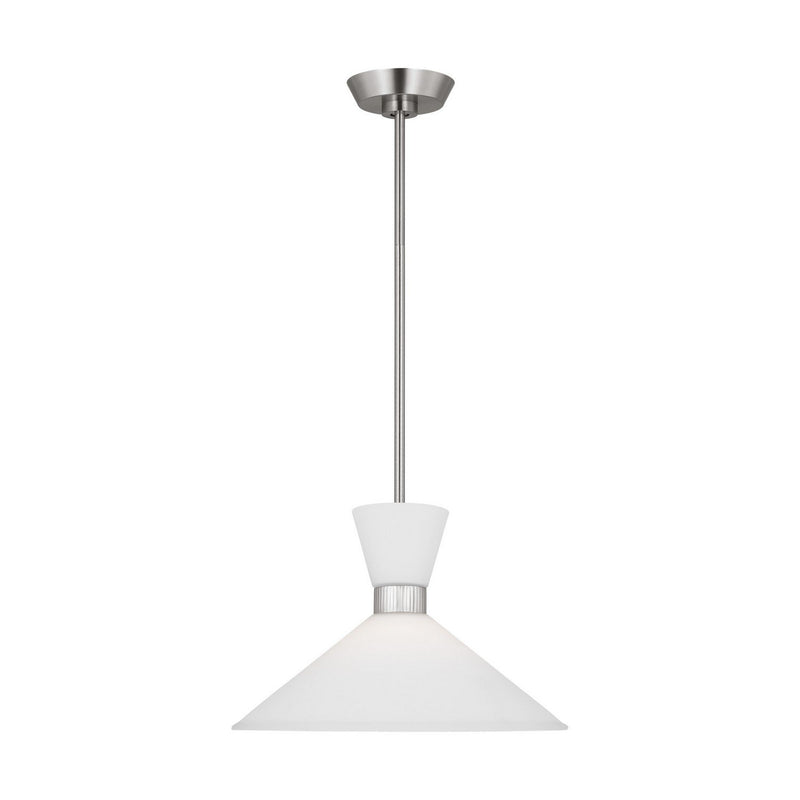 Belcarra Medium Pendant in Brushed Steel