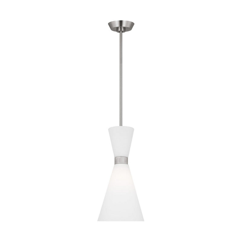 Belcarra Small Pendant in Brushed Steel